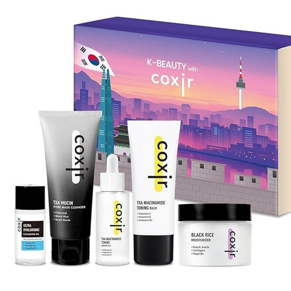 Coxir Seoul Glow 5-Step Korean Skincare Gift Set