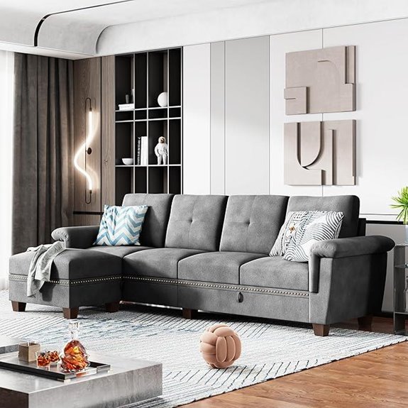 Shintenchi L-Shaped Sectional Couch with Storage