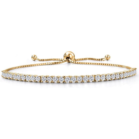 Gem Stone King 2 Ct Lab Grown Diamond Tennis Bracelet