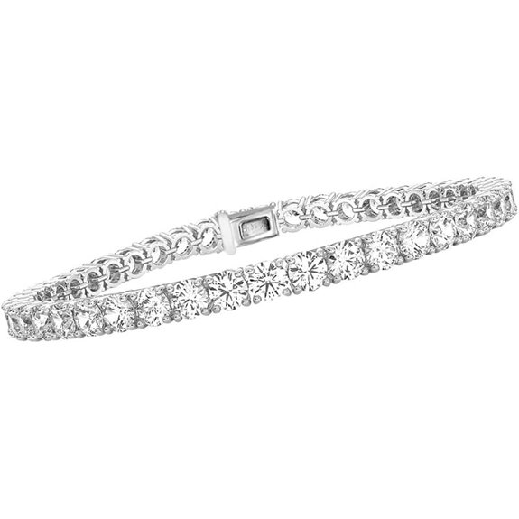 Diamond2Deal 14k Gold Lab Grown Diamond Tennis Bracelet