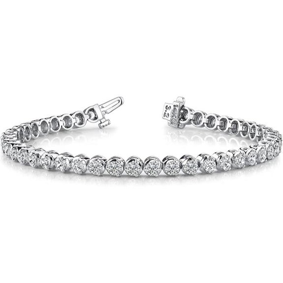Lab Grown Diamond Tennis Bracelet 3-50 Carats