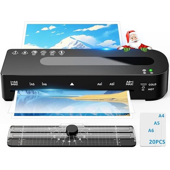 A4 Laminator Machine with Sheets & Trimmer