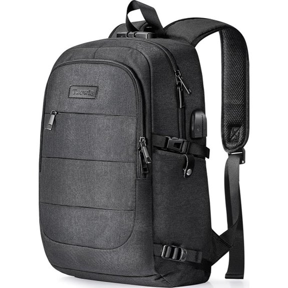 Tzowla Travel Laptop Backpack with USB & Lock