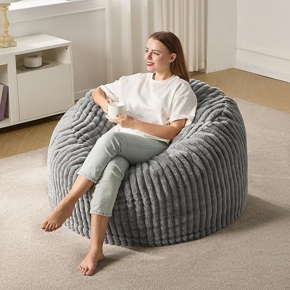 Hobestluk 3ft Large Bean Bag Chair for Adults