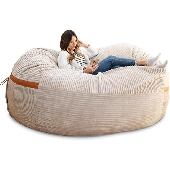 Big Joe Fuf 7Ft Foam Bean Bag Chair