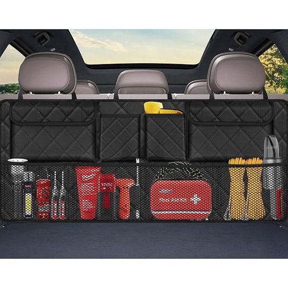 Femuar Large Collapsible Car Trunk Organizer with Pockets