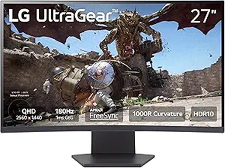 LG 27-Inch Ultragear Curved Gaming Monitor