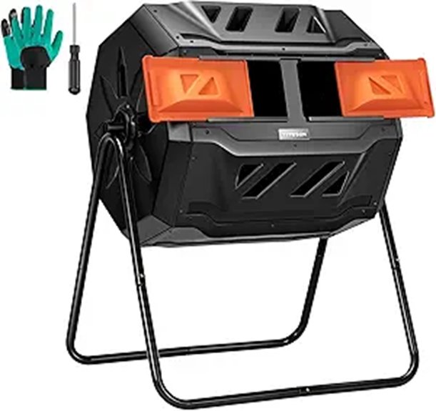 VIVOSUN 43 Gallon Dual Rotating Compost Bin