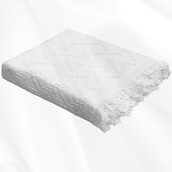 Extra Large Outdoor Picnic Blanket with Fringe