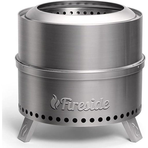 TURBRO 19-Inch Smokeless Outdoor Fire Pit