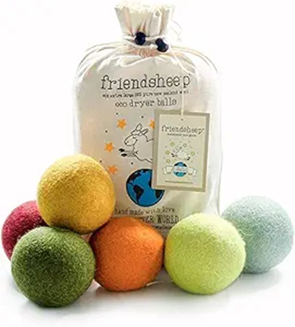 Friendsheep Wool Dryer Balls 6 Pack XL
