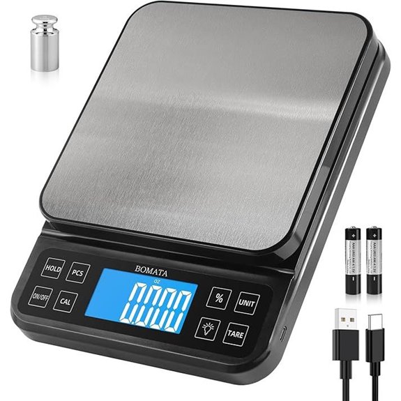 BOMATA Large Kitchen Scale with High Precision