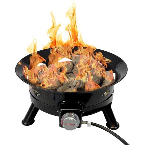 Flame King 24-Inch Smokeless Propane Fire Pit
