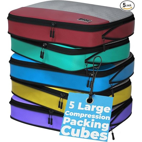 Large Compression Packing Cubes Set for Travel