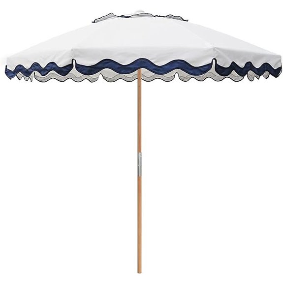 AMMSUN 7.8ft Beach & Patio Umbrella with UV 50
