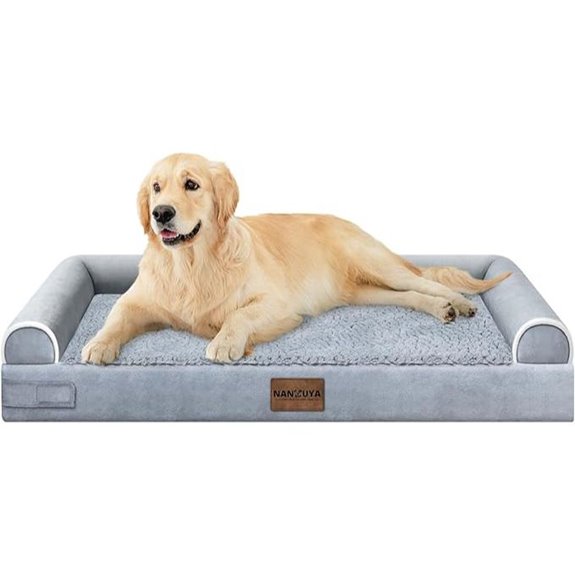 Large Orthopedic Washable Dog Bed with Waterproof Cover