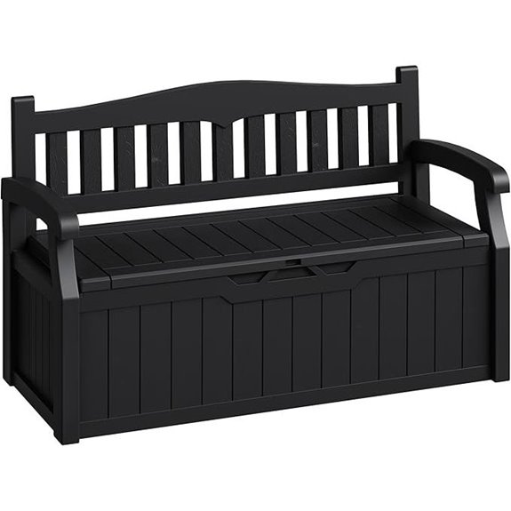 80-Gallon Waterproof Outdoor Storage Bench