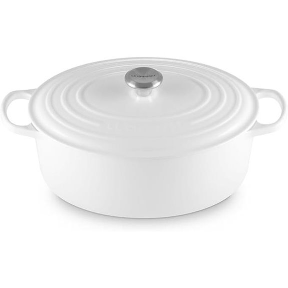 Le Creuset Enameled Cast Iron Signature Oval Dutch Oven 8 qt. White