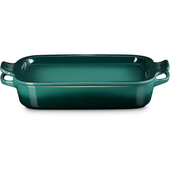 Le Creuset Stoneware Rectangular Dish with Platter Lid 3 qt. Artichaut