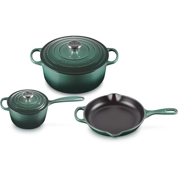 Le Creuset Enameled Cast Iron Signature Cookware Set 5 pc Artichaut