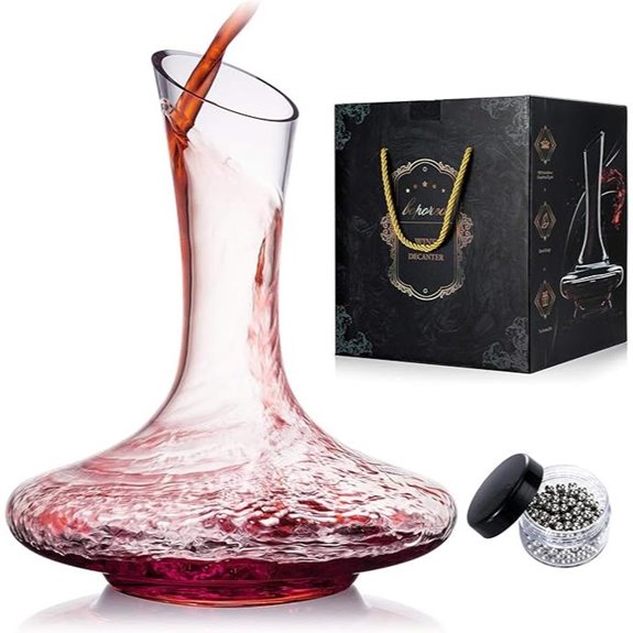 Red Wine Decanter with Lead-Free Crystal Glass