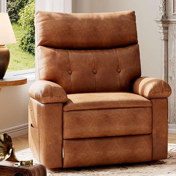 GarveeHome PU Leather Recliner Chair for Adults