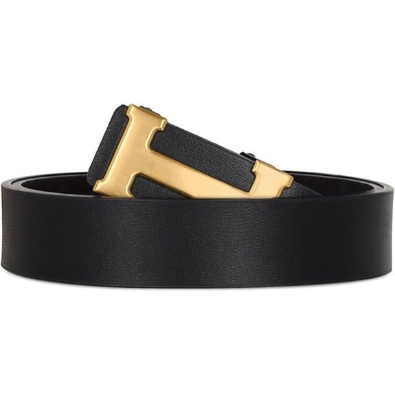 Leather Dress Belt for Men & WoMen Automatic Buckle