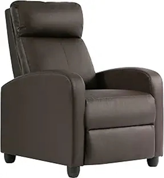 FDW Leather Recliner Chair for Living Room