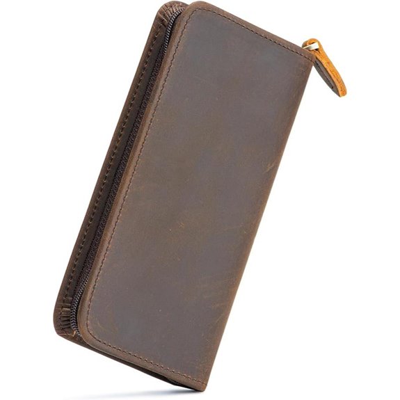 Asvine Leather Fountain Pen Case with 3 Slots