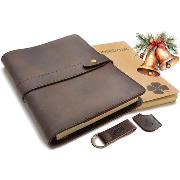 le vent Leather Refillable Journal for Women & Men