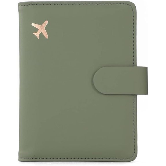 Melsbrinna Leather Passport Holder with RFID Blocking