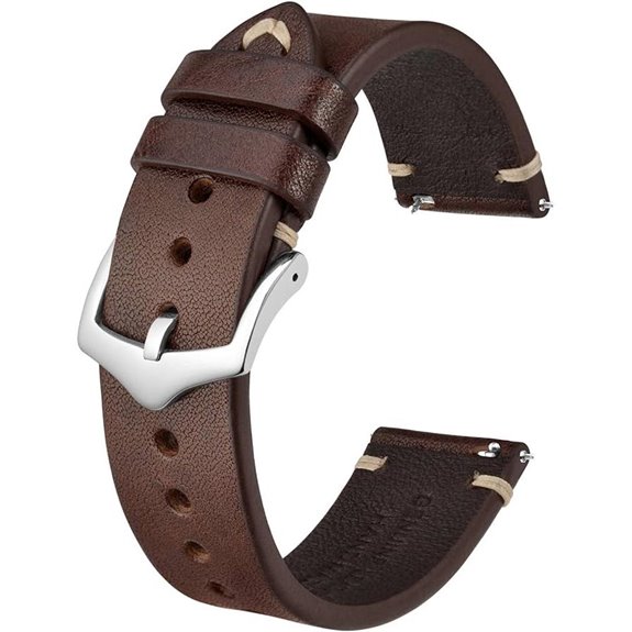 BISONSTRAP Leather Watch Bands with Quick Release