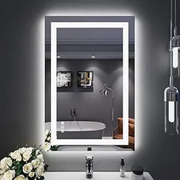 LOAAO LED Bathroom Mirror with Lights and Memory