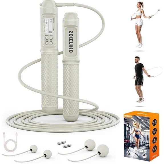 Smart Jump Rope with LED Display and Counter