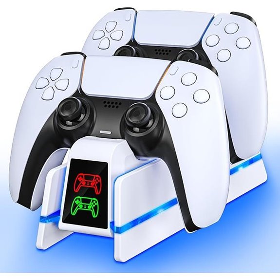 PS5 Controller Charging Station with LED Lights