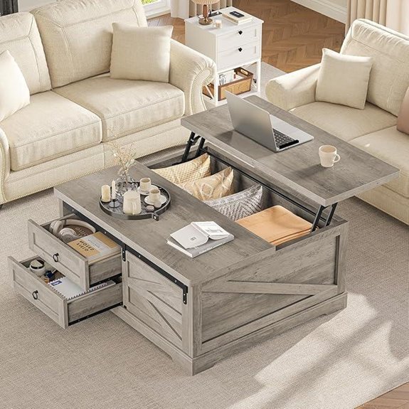 Itaar 39.4 Lift Top Coffee Table with Storage