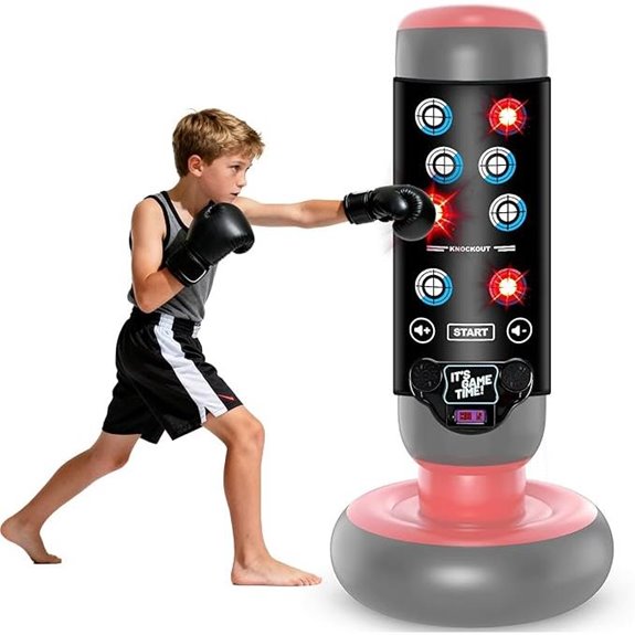 light up punching bag game