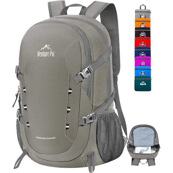 Venture Pal 40L Lightweight Packable Travel Hiking Backpack Daypack