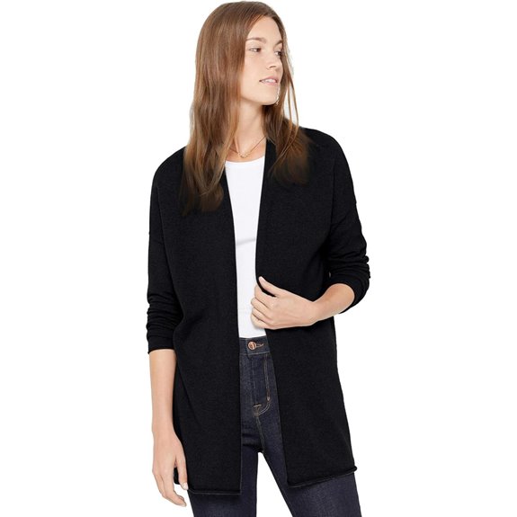 State Cashmere Lightweight Mid-Thigh Cashmere Cardigan