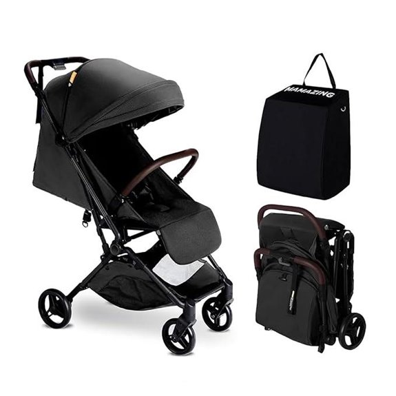 MAMAZING Lightweight Baby Travel Stroller with Foldable Frame