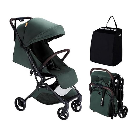 lightweight green baby stroller