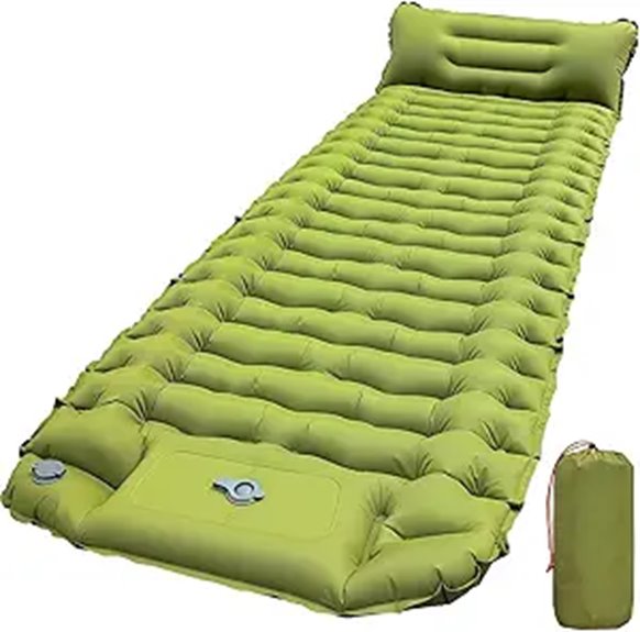 Ultralight Inflatable Camping Sleeping Pad with Pillow
