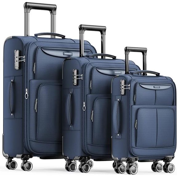 SHOWKOO 3-Piece Lightweight Spinner Luggage Set