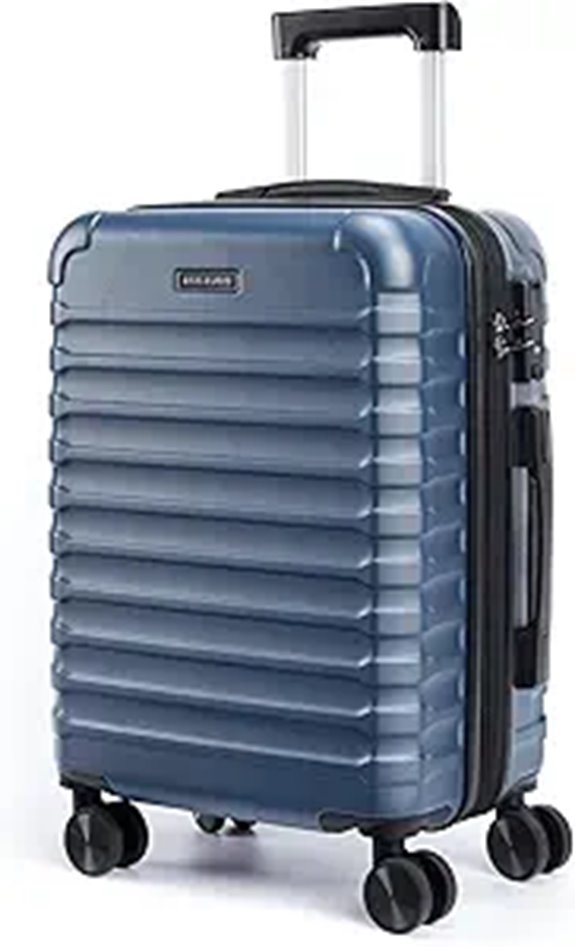 Light Flight 22-Inch TSA Carry-On Luggage with Wheels