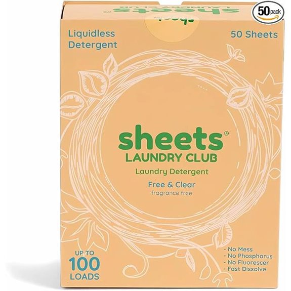 Sheets Laundry Club Liquidless Detergent Sheets (50 Sheets)