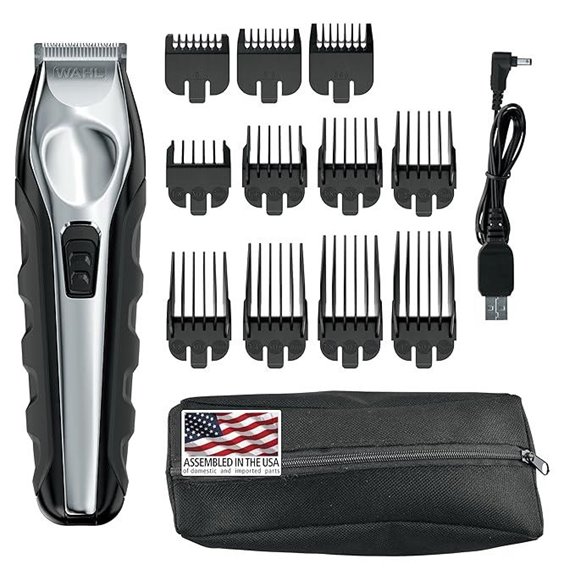 Wahl Lithium Ion Beard Trimmer with Guide Combs