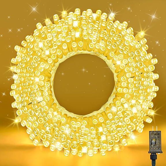 210 LEDs Warm White String Lights (70Ft Waterproof)