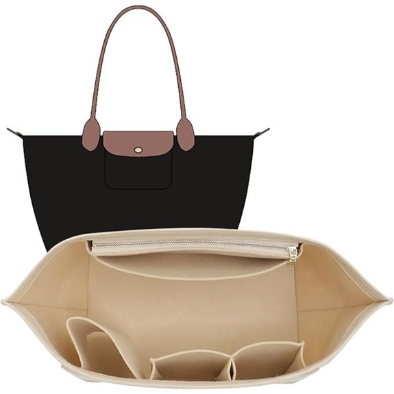 Felt Organizer Insert for Longchamp Le Pliage Tote