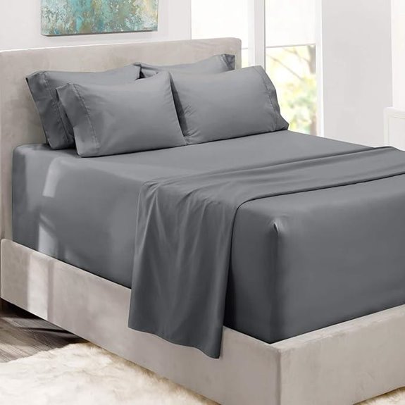 Hearth & Harbor Luxury 6-Piece Deep Pocket Bed Sheets