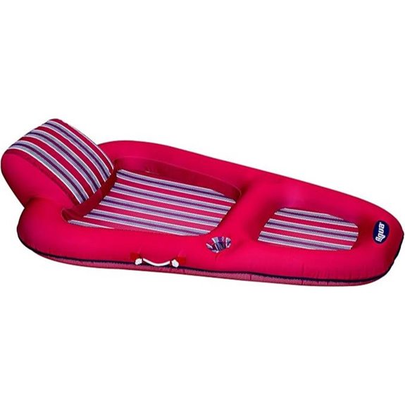 Aqua Luxury Inflatable Pool Lounge with Headrest